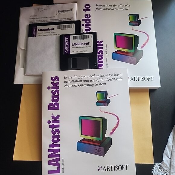 Artisoft LANtastic 5.0 AI Network Single Node Operating System Software Kit - Picture 1 of 12